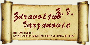 Zdravoljub Varzanović vizit kartica
